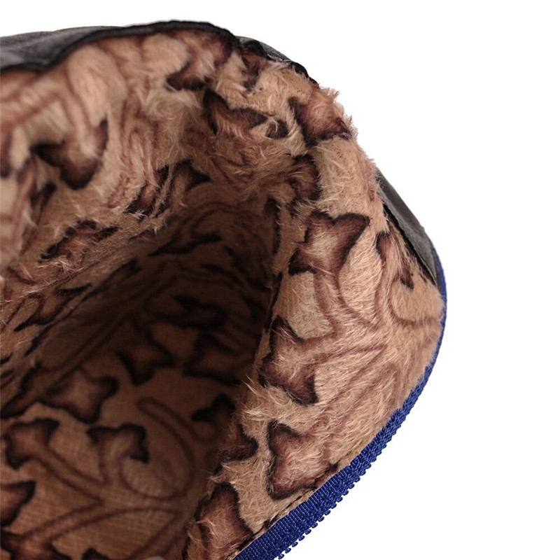 Suure suurusega ümmargune nina kandiline konts naistele saapad Mood Pandlaga Poolsaapad Naiste kingad Tõmblukk Odavad kõrge kontsaga saapad, naine 31-43