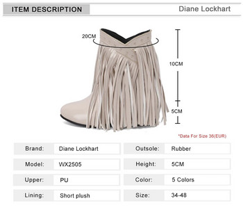 2023 Модни етнически дамски бохемски ботуши със скрити мокасини Боти до глезена с ресни Дамски обувки без приплъзване Есен Зима Нови