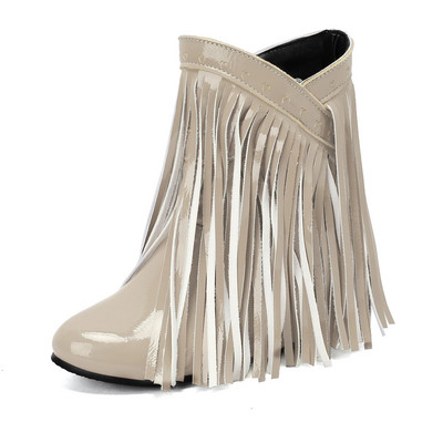 2023 m. mada, etninė moteris, bohemietė, paslėpta mocasin, pleištiniai batai su kutais, moteriški slydimo batai ruduo žiema Nauja