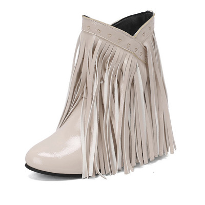 2023 m. mada, etninė moteris, bohemietė, paslėpta mocasin, pleištiniai batai su kutais, moteriški slydimo batai ruduo žiema Nauja