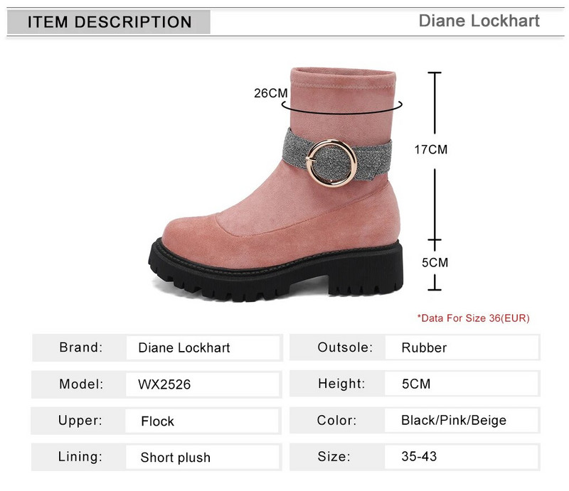 2023 Γυναικείες Μπότες Πλατφόρμας για Ανοιξιάτικα Φθινοπωρινά Παπούτσια Slip On Γυναικεία αγκράφα Μποτάκια Γόβες Γυναικείες Κοντές κάλτσες Botas Mujer