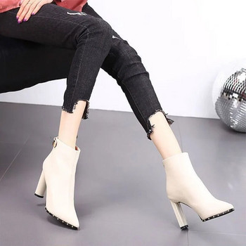 Къси дамски обувки Дамски ботуши с шипове Ботуши с остри пръсти Обувки с много високи токчета Секси разпродажба Ново в горещите Y2k