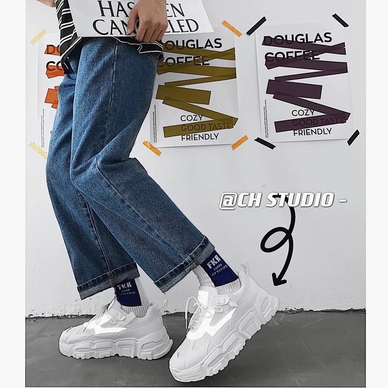 Παπούτσια ανδρικά μοντέρνα παπούτσια 2023 νέα παπούτσια casual που αναπνέουν αθλητικά παπούτσια Κορεατική έκδοση μοντέρνα παπούτσια για τρέξιμο μεγέθη sneakers 39-44