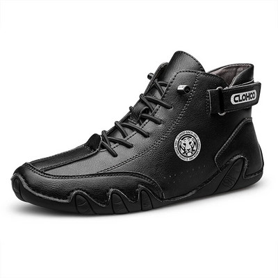 Vyriški odiniai aulinukai minkštu padu patogūs britiški vyriški batai