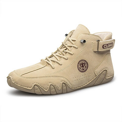 Vyriški odiniai aulinukai minkštu padu patogūs britiški vyriški batai