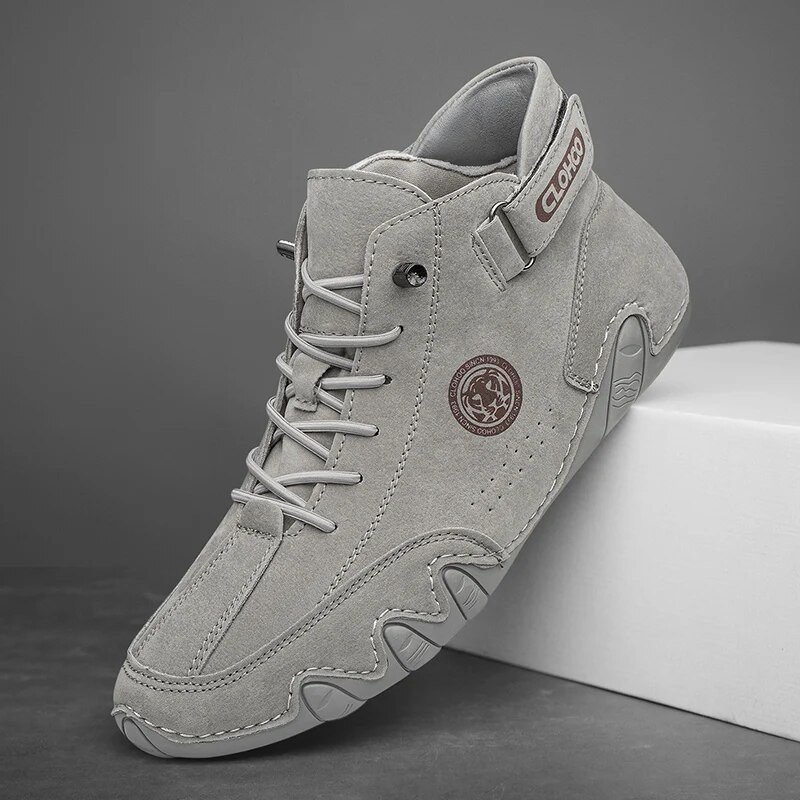 Vyriški odiniai aulinukai minkštu padu patogūs britiški vyriški batai