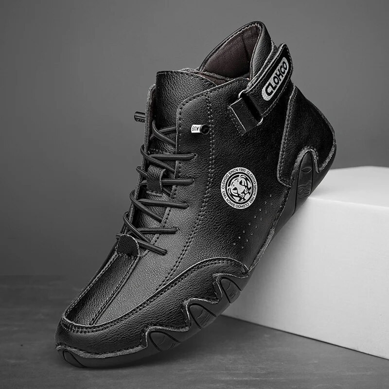 Vyriški odiniai aulinukai minkštu padu patogūs britiški vyriški batai