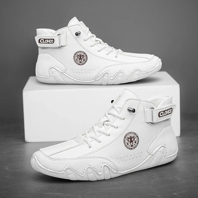 Vyriški odiniai aulinukai minkštu padu patogūs britiški vyriški batai