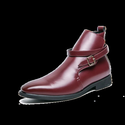 Nauji vyriški kulkšnies batai ruda juoda raudona klasikinė verslo laisvalaikio mados vakarėlis Laukinės asmenybės vyriški batai su sagtimi Nemokamas pristatymas