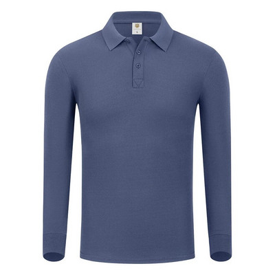 Pulover majica Muška golf polo odjeća Jesen Zima Majice dugih rukava na rever Jednobojne Polo majice s gumbima za žene Prilagodljiv logotip