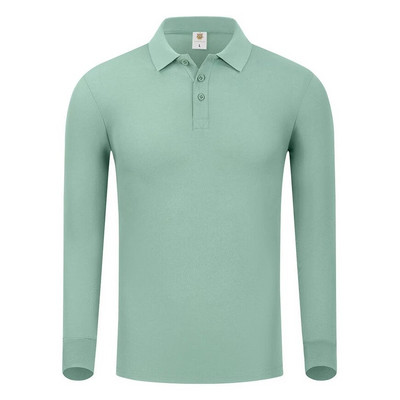 Pulover majica Muška golf polo odjeća Jesen Zima Majice dugih rukava na rever Jednobojne Polo majice s gumbima za žene Prilagodljiv logotip