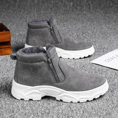 Meeste talvesaapad High Top Plus Velvet Outdoor Soovitatav ümmargune nina elastne Mugav veekindel libisemisvastane kulumiskindel