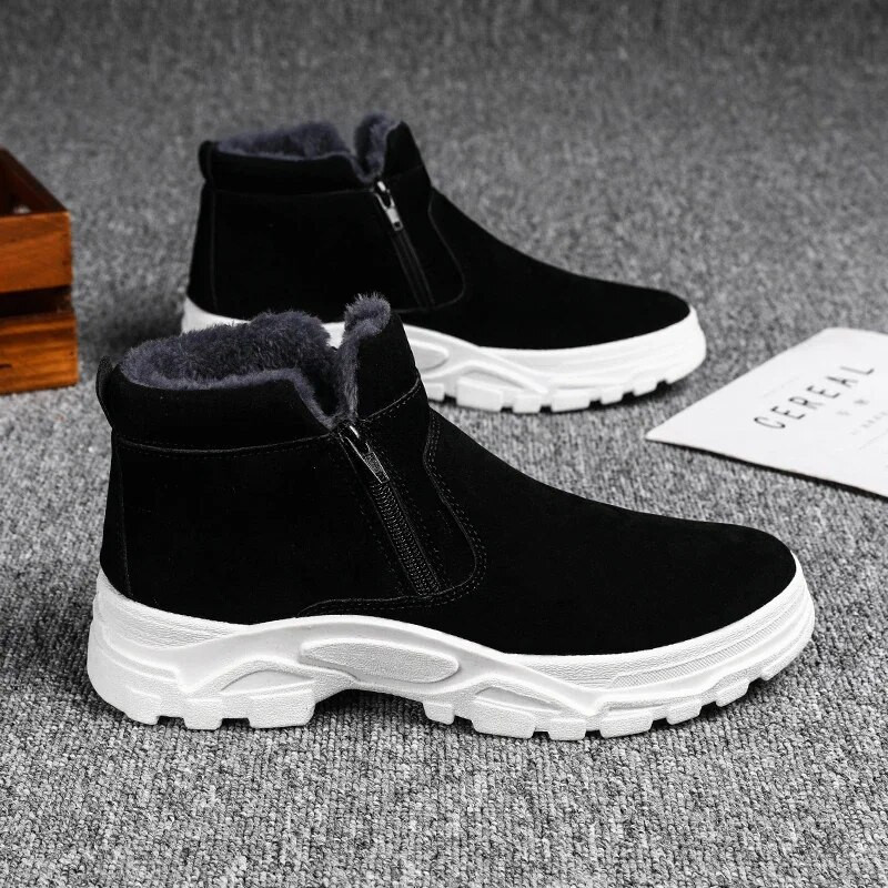 Meeste talvesaapad High Top Plus Velvet Outdoor Soovitatav ümmargune nina elastne Mugav veekindel libisemisvastane kulumiskindel