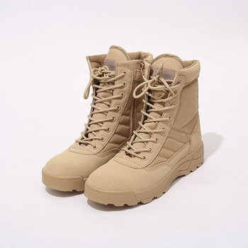 Мъжки пустинни тактически военни ботуши s Working Safty Shoes Army Combat Militares Tacticos Zapatos Feamle