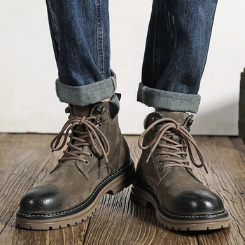 Ανδρικά μποτάκια μάρκας Άνετα κορυφαίας ποιότητας 2023 Classic Fashion Ankle Boots