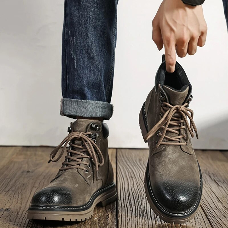 Marka muških čizama, udobne, vrhunske kvalitete, klasične modne gležnjače 2023