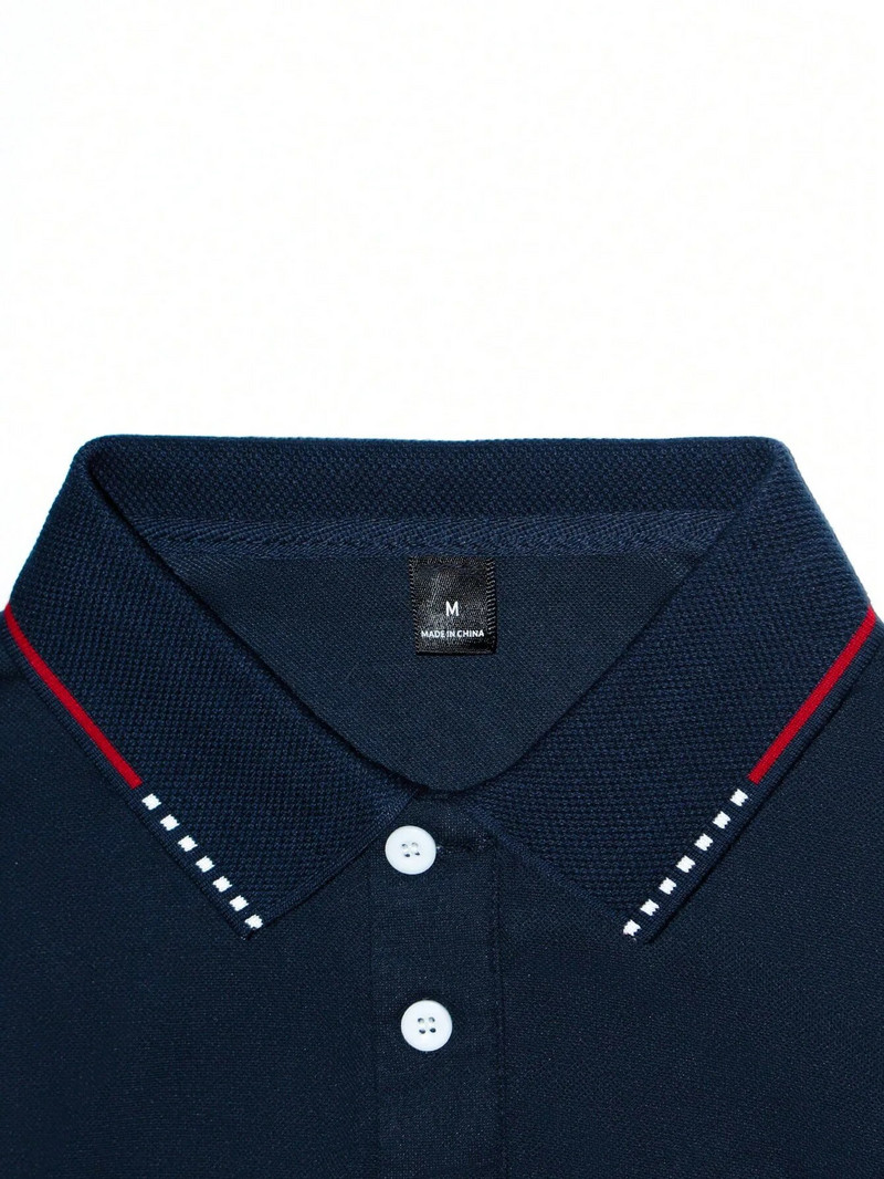 Polo krekls Vīriešu Apģērbs Rudens Ikdienišķs Vienkrāsains Tops Y2k Sports Fitness Atpūta Stāv Apkakle ar Garām Piedurknēm Blūze Vīrietis 2023 Jaunums