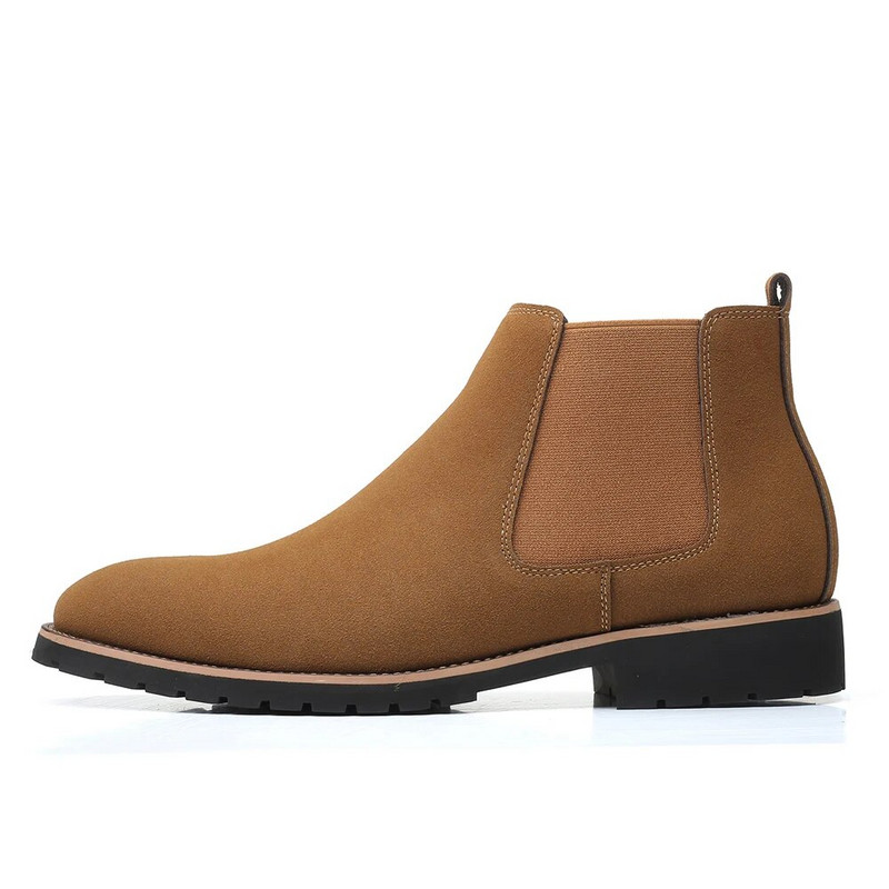 Muške Chelsea čizme visoke kvalitete plus velike veličine 47 48 crno smeđe visoke kožne cipele za slobodno vrijeme jesen 2021 nova moda