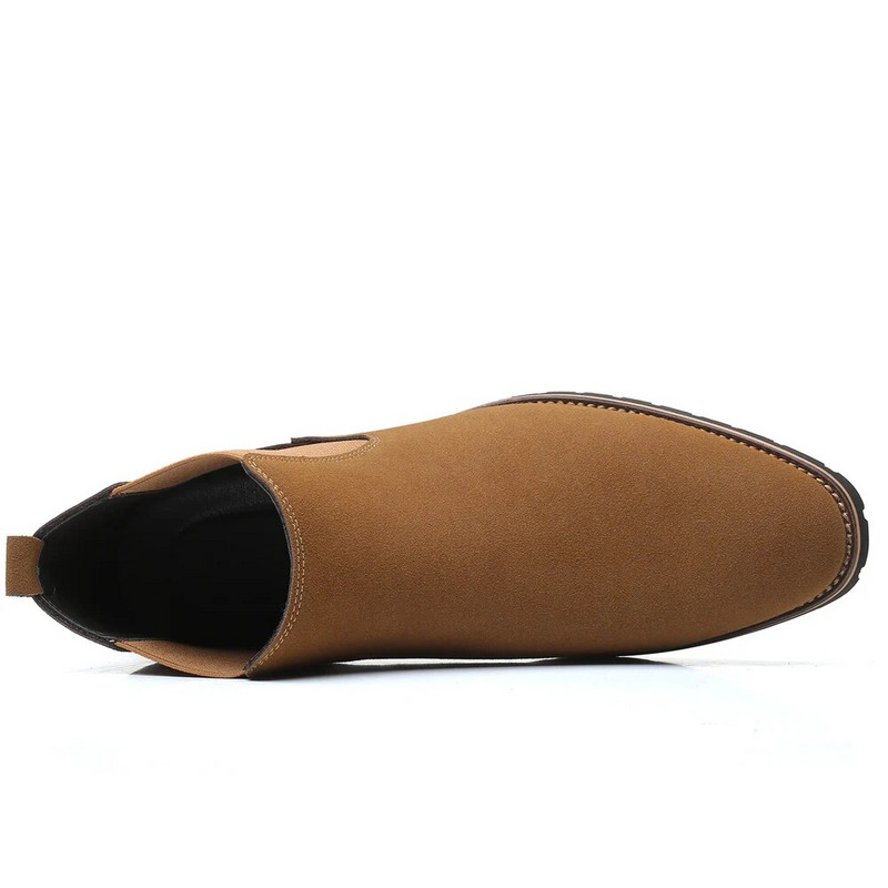 Muške Chelsea čizme visoke kvalitete plus velike veličine 47 48 crno smeđe visoke kožne cipele za slobodno vrijeme jesen 2021 nova moda