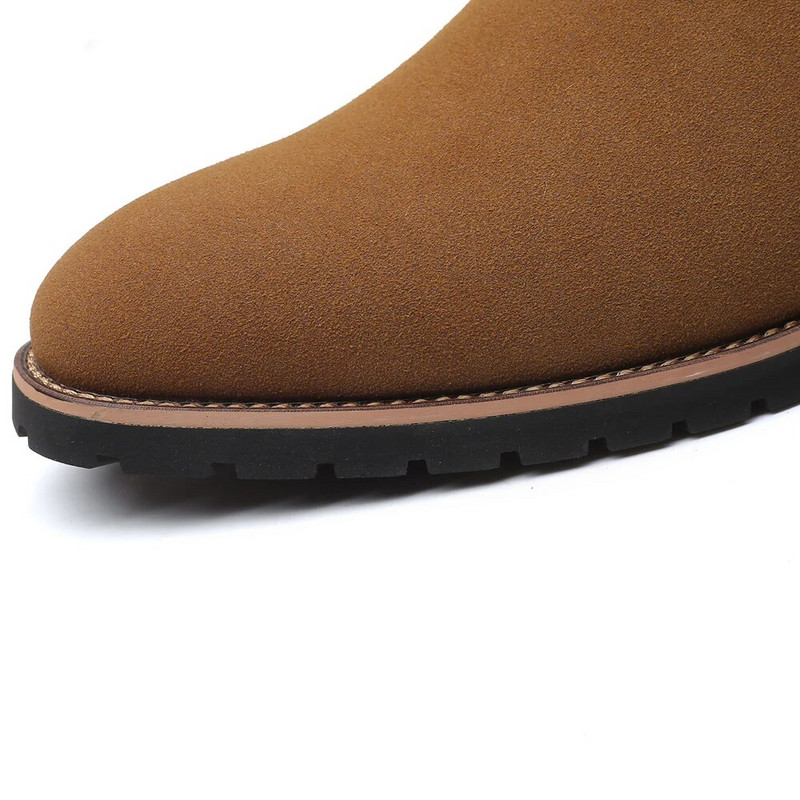 Muške Chelsea čizme visoke kvalitete plus velike veličine 47 48 crno smeđe visoke kožne cipele za slobodno vrijeme jesen 2021 nova moda