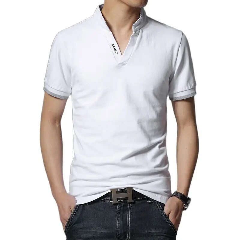 2022 Νέα μόδα, βαμβακερό μπλουζάκι πόλο ανδρικό μπλουζάκι αναψυχής με γιακά, μακρυμάνικο ανδρικό μπλουζάκι POLO με λαιμό, μεγάλο μέγεθος S-7XL ανδρικό μπλουζάκι