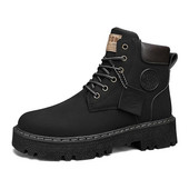 Vyriški batai 2023 m. rudens žiemos mada Priežastys Batai Batai Siuvinėjimas Vyriški Patvarūs Padas Vyriški batai Nauji klasikiniai vyriški batai