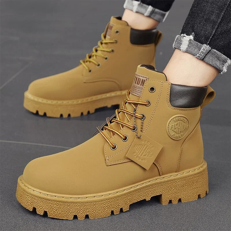 Vyriški batai 2023 m. rudens žiemos mada Priežastys Batai Batai Siuvinėjimas Vyriški Patvarūs Padas Vyriški batai Nauji klasikiniai vyriški batai