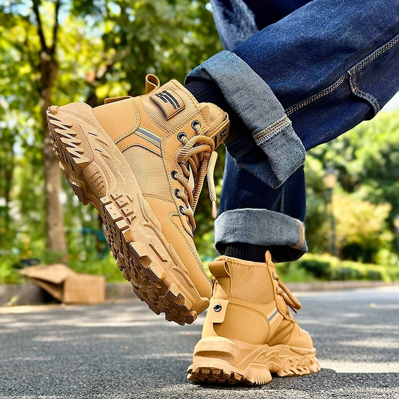 Martinke za ležerne sportove na otvorenom, trendi čizme, mekane, udobne, muške čizme protiv klizanja i otporne na habanje