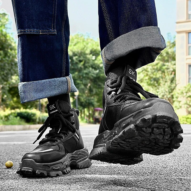 Martinke za ležerne sportove na otvorenom, trendi čizme, mekane, udobne, muške čizme protiv klizanja i otporne na habanje