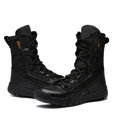 Мъжки маркови военни кожени ботуши Special Force Tactical Desert Combat Мъжки ботуши Външни обувки Боти до глезена Високи обувки