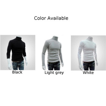 Ανδρικά μακρυμάνικα μπλουζάκια πουλόβερ με μακρυμάνικο ζιβάγκο Ζεστό ελαστικό άνετο πλεκτό πουλόβερ φθινόπωρο και χειμώνα