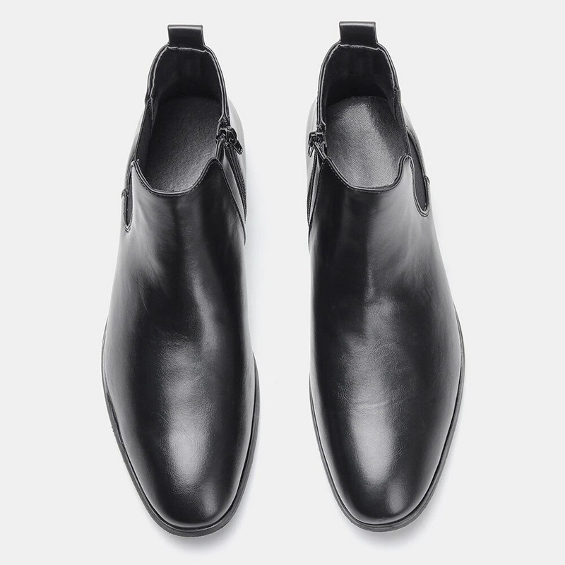 Suurused 39-48 Meeste Chelsea saapad lukuga Fashion Nahast poolsaapad meestele #DX213