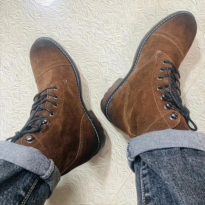 2023 Waysle 39–48 meeste nahksaapad Retro-nahast poolsaapad Klassikalised meeste nahksaapad