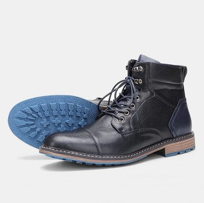 Μέγεθος 39~48 Waysle 2023 New Ankle Boots For Men Ανδρικές δερμάτινες μπότες Brand Boot for men