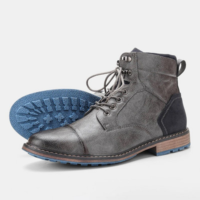 Μέγεθος 39~48 Waysle 2023 New Ankle Boots For Men Ανδρικές δερμάτινες μπότες Brand Boot for men