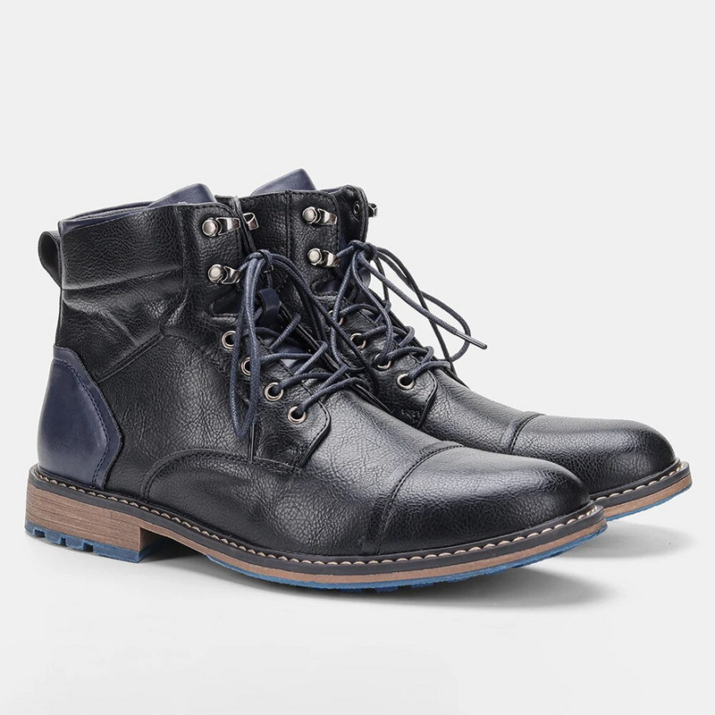 Μέγεθος 39~48 Waysle 2023 New Ankle Boots For Men Ανδρικές δερμάτινες μπότες Brand Boot for men