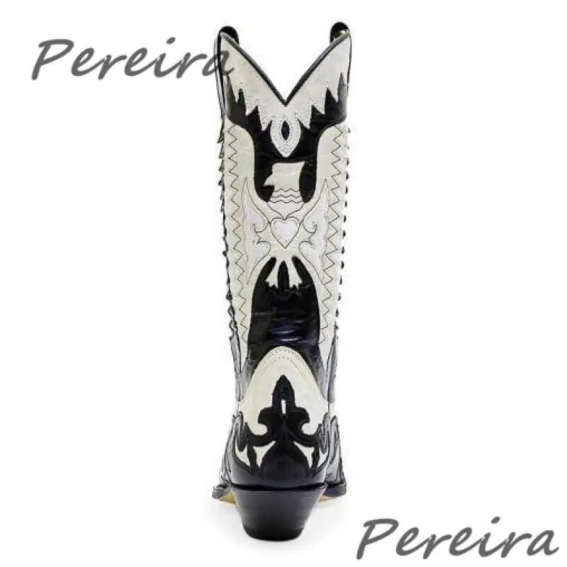 Segavärvid Tikand Chelsea saapad terava ninaga madala kontsaga valge must slaidiga sääre keskel Saapad Sügistalvised Western meeste kingad