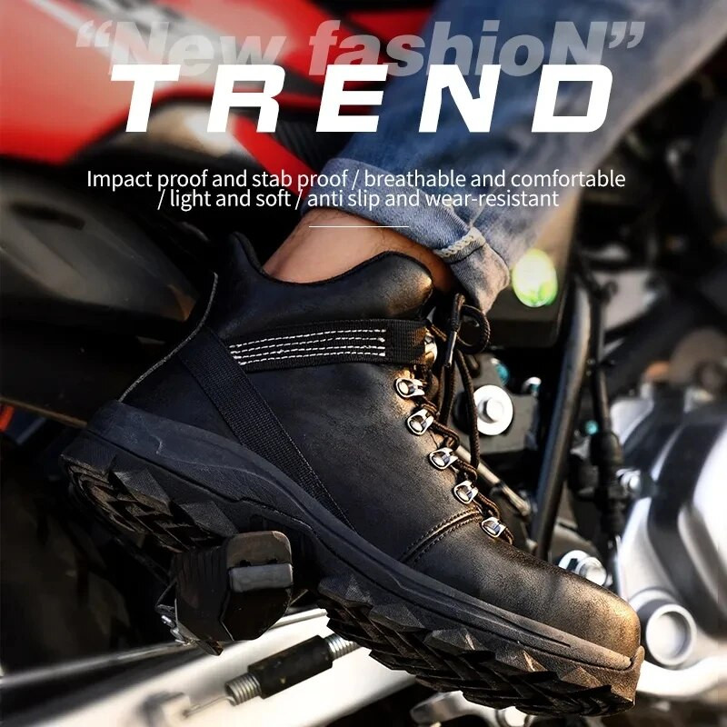 Αδιάβροχες μπότες ασφαλείας Ανδρικές μπότες εργασίας Αθλητικές μπότες εργασίας Αθλητικά αθλητικά παπούτσια ανδρικά άφθαρτα Anti Smashing Brown Work Botas