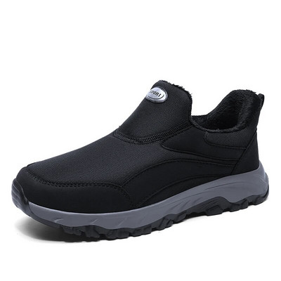 Nove muške čizme za snijeg Vodootporne muške gležnjače Zimske radne cipele koje održavaju toplinu Krzno Muške cipele Obuća za hodanje na otvorenom