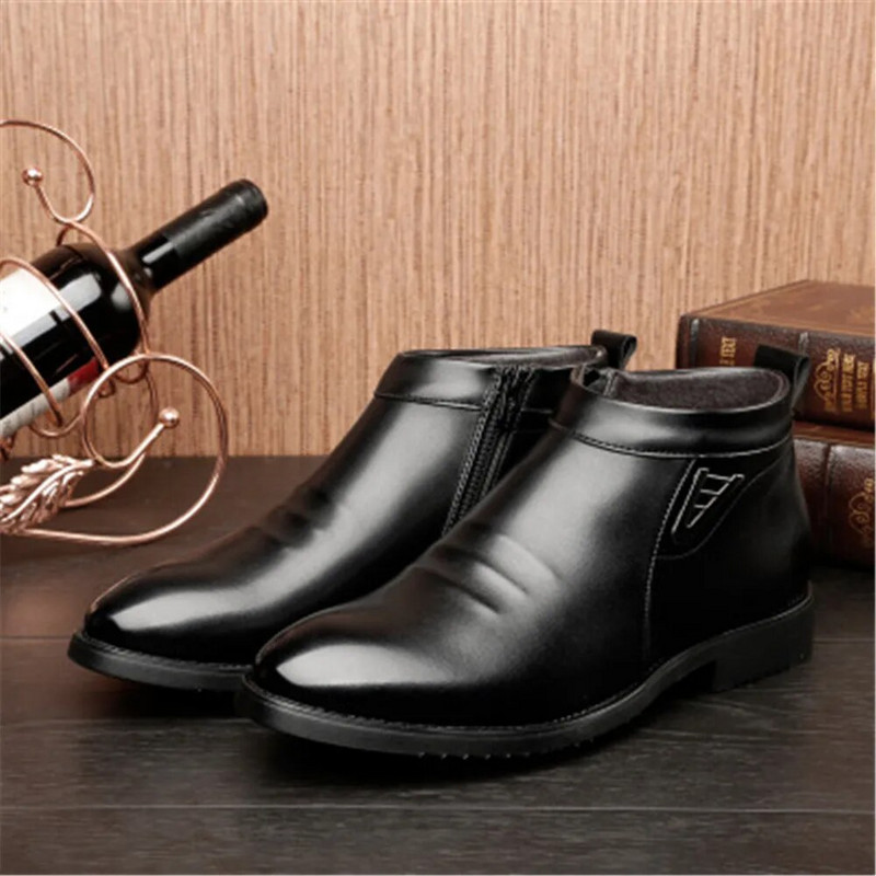 odos batai Vyriški „Chelsea“ batai šildo medvilniniai batai šaltai žiemai odiniai vyriški batai su kulkšnies vyriška avalynė Eu 38-44