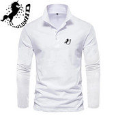 Proljetna i jesenska polo majica dugih rukava s printom osobnosti