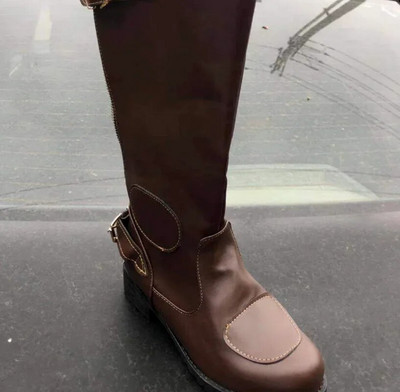 2023Meeste madala kontsaga saapad meeste suuremas suuruses kingad meeste vintage PU-nahast zapatos de hombres personlizar zapatos SM0030