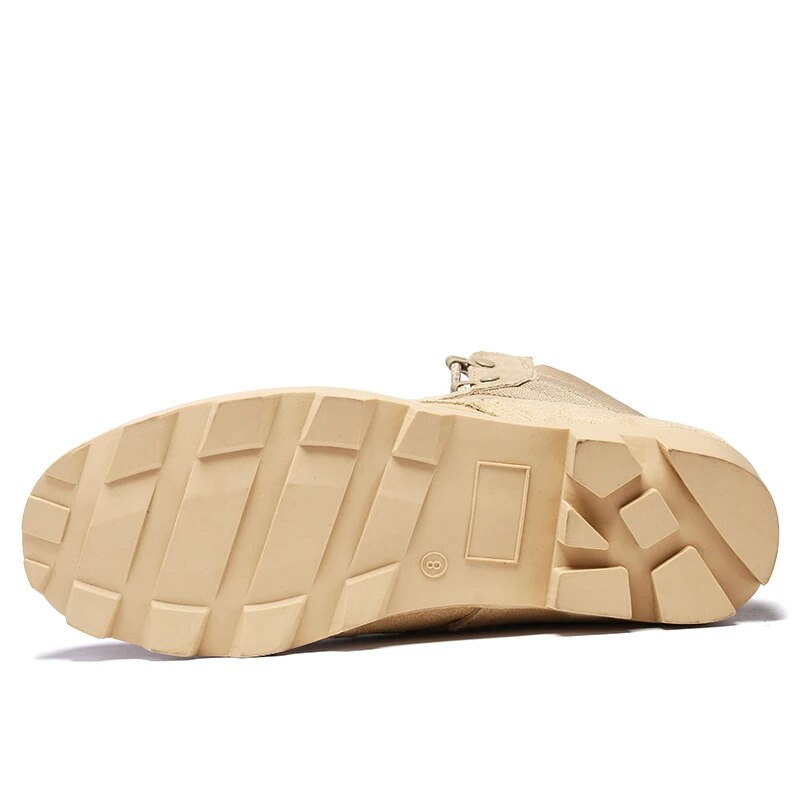 Jauni vīriešu militārie zābaki ar augstu augšdaļu āra pārgājienu apavi vīriešiem pret sadursmēm kvalitatīvi armijas taktiskie sporta skriešanas trekinga čības