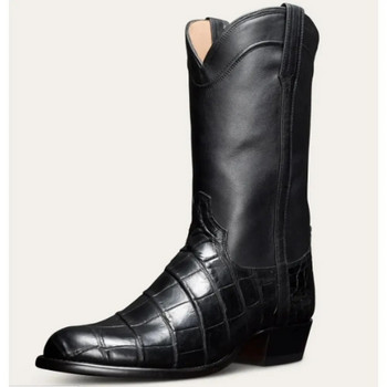2023 Ανδρικά δερμάτινα ανδρικά ανδρικά παπούτσια με μέση γάμπα ανδρικές μπότες φθινοπωρινές vintage zapatos de hombres personlizar zapatos SM0096