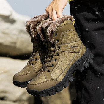 Super Warm Winter Snow Boots Tactical Military Combat Boots Ανδρικά Δερμάτινα Υπαίθρια Κυνήγι Trekking Camping Plus Ανδρικές μπότες