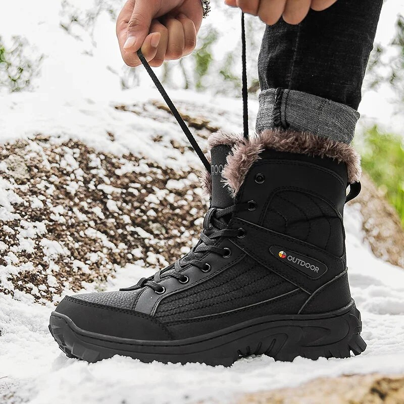 Super Warm Winter Snow Boots Tactical Military Combat Boots Ανδρικά Δερμάτινα Υπαίθρια Κυνήγι Trekking Camping Plus Ανδρικές μπότες