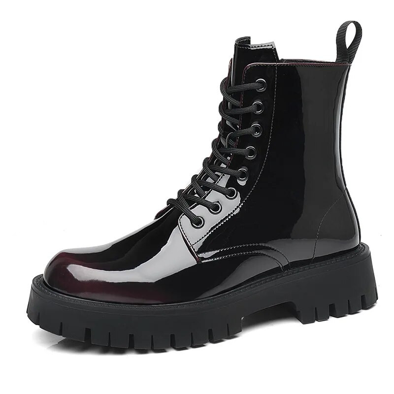 dizajnerske talijanske marke muške čizme lakirane cipele haljina za noćni klub za zabave kaubojske visoke čizme na dimnjak s platformom duge chelsea cipele