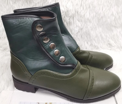 Γκρι Στρογγυλές Ανδρικές Κοντές Μπότες Μόδας Κουμπί Μικτά χρώματα Slip On Chelsea Boots Καθημερινά καθημερινά άνετα παπούτσια για πάρτι