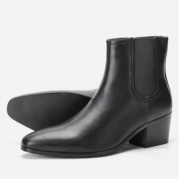 Маркови мъжки повишени обувки Нови 2023 г. Челси Ботуши Модни мъжки ботуши на висок ток #G18