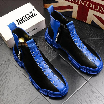 NEW Hip hops Men Breathable Sneakers Vulcanize Boots Male yellow black Mesh Casual boots Tenis Masculino Zapatos Hombre A32